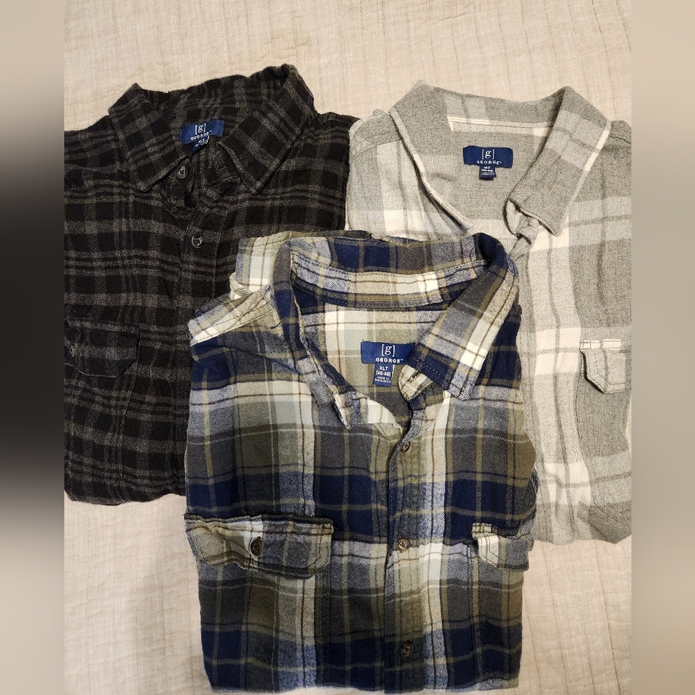 Lot of Men's XLT George Button Down Shirts